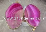 CGP2014 30*50mm - 50*80mm freeform agate slab pendants wholesale