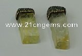 CGP216 12*35mm - 15*45mm freeform citrine gemstone pendants