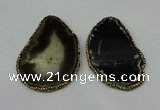 CGP225 30*50mm - 40*65mm freeform agate gemstone pendants