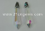 CGP260 16*80mm sticks crystal glass pendants wholesale