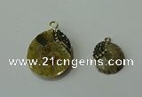 CGP270 15*18mm - 22*28mm ammonite pendants wholesale