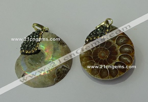 CGP271 25*30mm - 30*35mm ammonite pendants wholesale