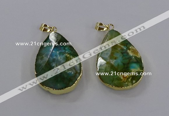 CGP3015 25*45mm freeform agate gemstone pendants wholesale