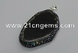 CGP3037 35*65mm - 45*60mm freeform agate gemstone pendants