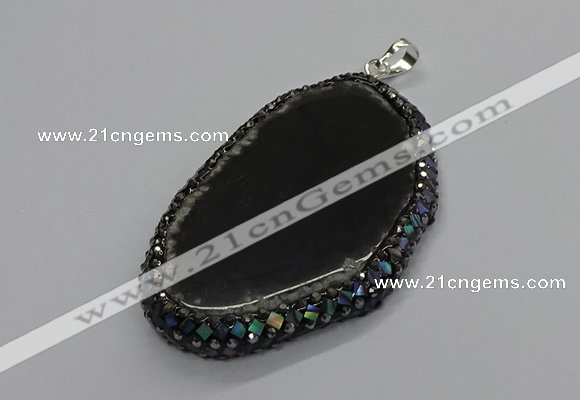 CGP3037 35*65mm - 45*60mm freeform agate gemstone pendants