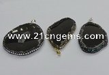 CGP3038 35*65mm - 45*60mm freeform agate gemstone pendants