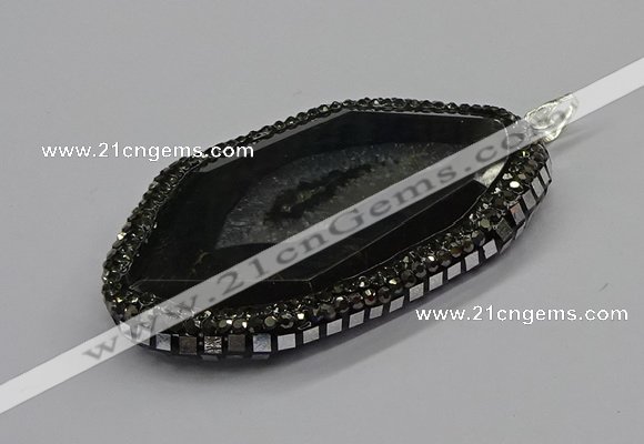 CGP3060 40*65mm - 45*70mm freeform agate gemstone pendants