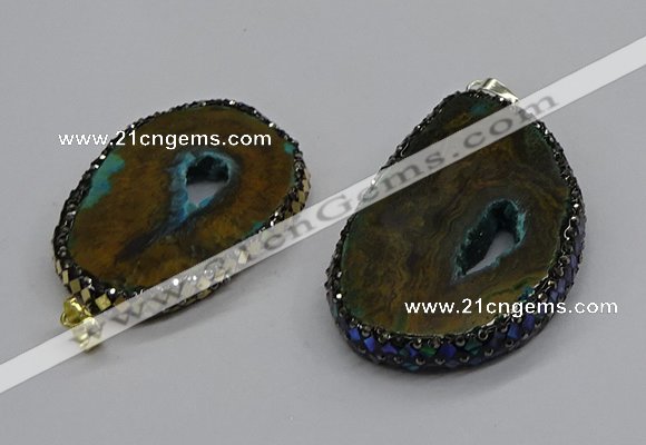 CGP3142 35*55mm - 40*60mm freeform opal gemstone pendants