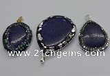 CGP3146 30*45mm - 45*55mm freeform lapis lazuli pendants