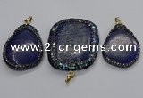 CGP3147 35*45mm - 45*60mm freeform lapis lazuli pendants