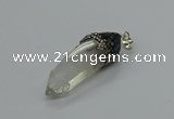 CGP3217 12*55mm - 15*45mm sticks white crystal pendants