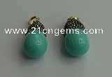 CGP324 15*25mm - 15*30mm teardrop pearl shell pendants wholesale