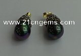 CGP327 15*25mm - 15*30mm teardrop pearl shell pendants wholesale