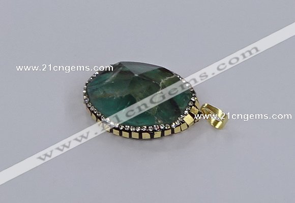 CGP3291 25*30mm - 30*35mm faceted freeform fluorite pendants