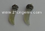 CGP330 10*45mm - 12*50mm oxhorn agate pendants wholesale