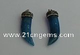 CGP334 10*45mm - 12*50mm oxhorn agate pendants wholesale