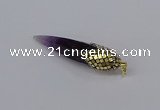 CGP3366 15*50mm - 16*65mm sticks amethyst gemstone pendants