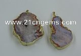 CGP3440 30*45mm - 45*55mm freeform south red agate pendants