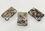 CGP3538 28*42mm - 32*48mm rectangle ocean agate slab pendants