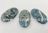 CGP3545 35*50mm oval chrysanthemum agate slab pendants