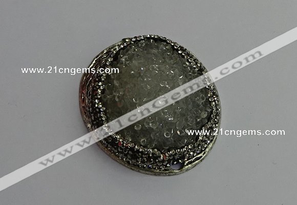 CGP356 35*55mm freeform crystal glass pendants wholesale