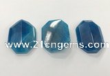 CGP3592 32*42mm faceted octagonal agate pendants wholesale