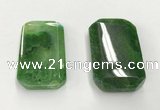 CGP3600 35*55mm faceted octagonal agate pendants wholesale