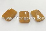 CGP3606 32*45mm faceted rectangle candy jade pendants wholesale