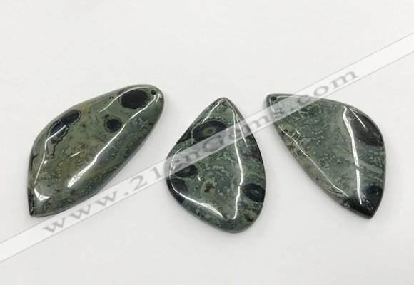 CGP3611 30*50mm - 35*55mm freeform kambaba jasper pendants