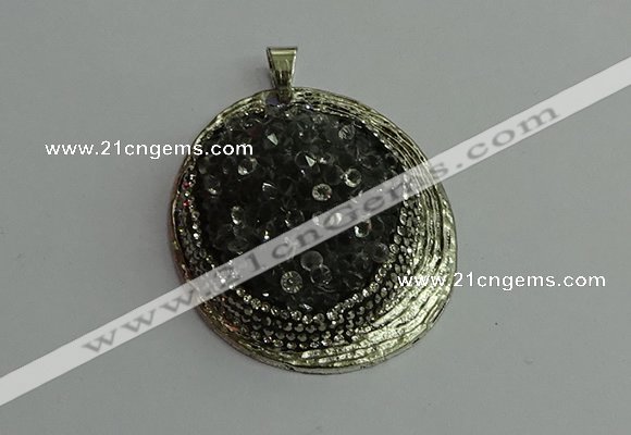 CGP362 35*55mm freeform crystal glass pendants wholesale