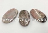 CGP3620 35*60mm oval rhodochrosite gemstone pendants