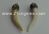 CGP389 10*50mm - 12*60mm horn bone pendants wholesale