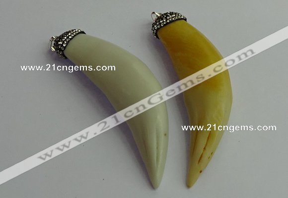 CGP391 20*85mm - 25*80mm horn bone pendants wholesale