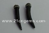 CGP393 10*65mm - 12*75mm horn shofar pendants wholesale