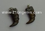 CGP394 15*35mm horn bone pendants wholesale