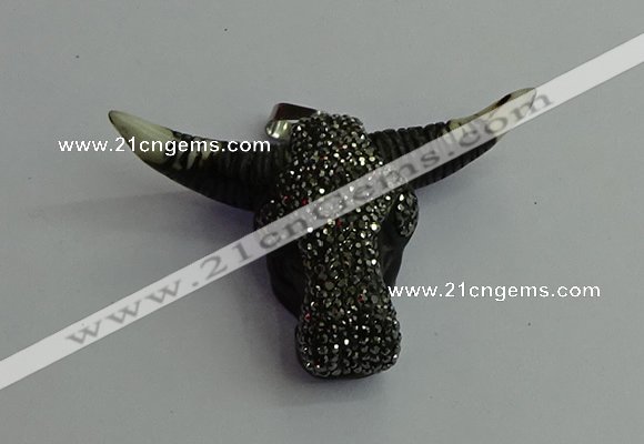CGP400 45*65mm ox-head bone pendants wholesale