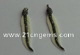 CGP401 12*70mm feather bone pendants wholesale