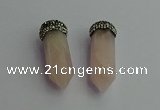 CGP411 12*45mm - 15*50mm sticks rose quartz pendants wholesale
