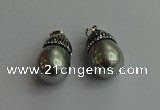 CGP460 15*25mm - 15*30mm teardrop pearl shell pendants wholesale