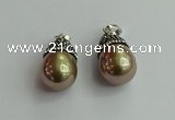 CGP461 15*25mm - 15*30mm teardrop pearl shell pendants wholesale