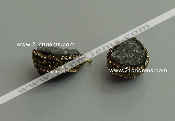 CGP478 15*20mm teardrop crystal glass pendants wholesale