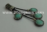 CGP531 16*18mm freeform turquoise tassel pendants wholesale