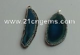 CGP536 25*50mm - 35*65mm freeform agate pendants wholesale