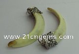 CGP542 18*75mm - 20*85mm pig tooth pendants wholesale