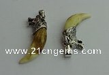 CGP550 10*45mm - 12*50mm horn dog tooth pendants wholesale