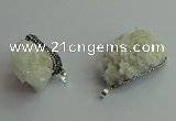 CGP562 25*30mm - 35*50mm freeform druzy agate pendants wholesale