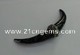 CGP638 15*95mm oxhorn resin pendants wholesale