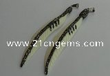 CGP655 18*95mm feather bone pendants wholesale