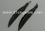 CGP657 18*95mm feather bone pendants wholesale