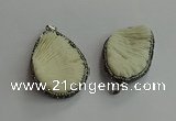 CGP702 30*45mm - 35*55mm freeform coral pendants wholesale